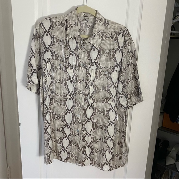 Vintage Snakeskin Button Up - Picture 2 of 5